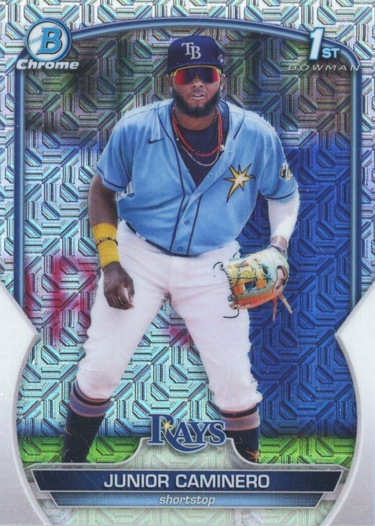  2023 Bowman Chrome Prospects Baseball #BCP-61 Junior Caminero  Pre-Rookie Card - 1st Bowman Chrome Card : Collectibles & Fine Art