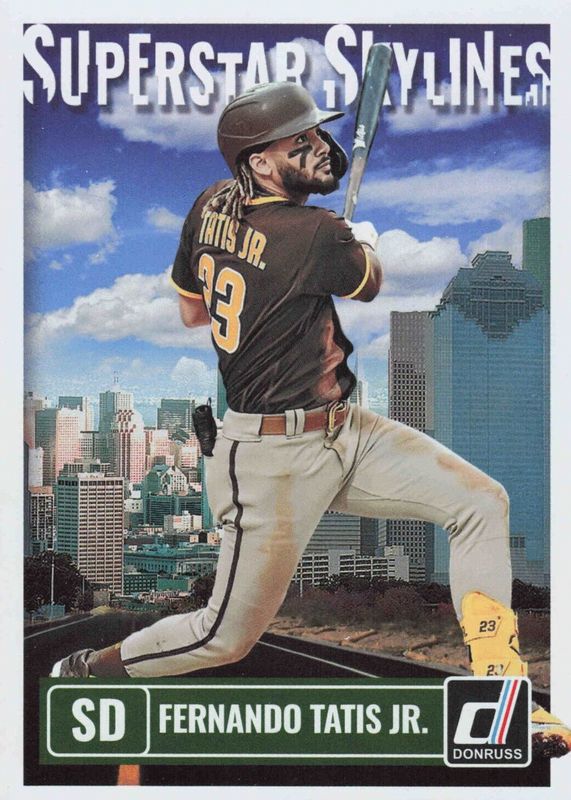 Fernando Tatis Jr. 2023 Donruss #SKY1 Superstar Skylines /(SSP)