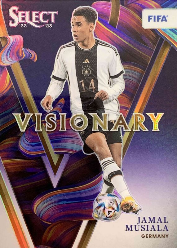 Jamal Musiala 2022 Select FIFA #8 Visionary /(SSP) SGC 10