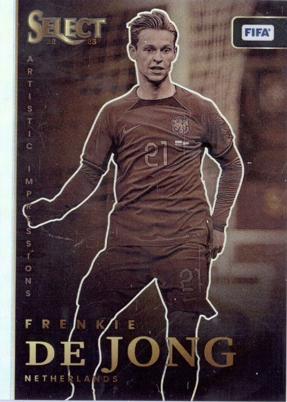 Frenkie de Jong 2022 Select FIFA #23 Artistic Impressions /(SSP) PSA 10