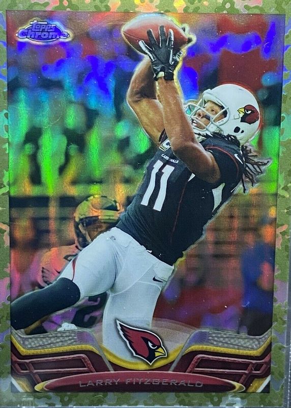 Larry Fitzgerald 2013 Topps Chrome #2 Camo Refractor /499 PSA 10