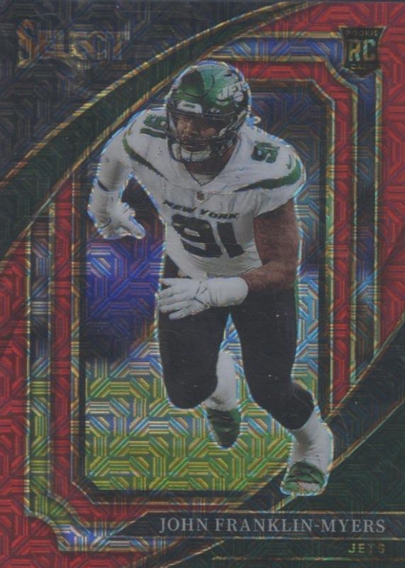 John Franklin-Myers 2022 Select #393 Suite Level Red /49 Rookie RAW