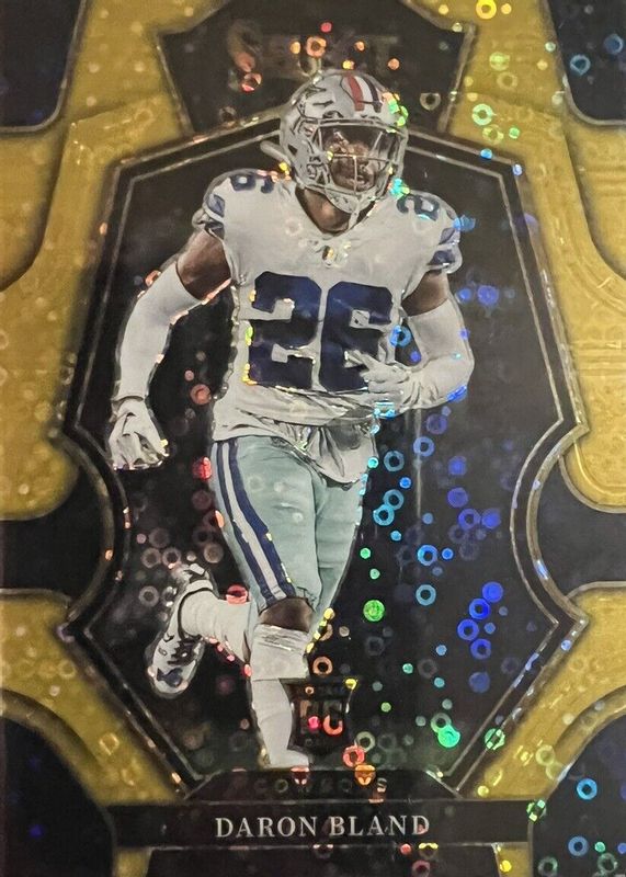 DaRon Bland 2022 Select #130 Premier Level Gold Disco /10 Rookie RAW