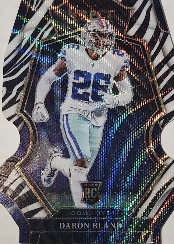 DaRon Bland 2022 Select #130 Premier Level Zebra Die-Cut /(SSP) Rookie SGC 9