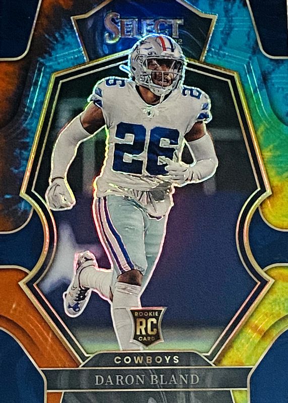 DaRon Bland 2022 Select #130 Premier Level Tie-Dye /25 Rookie SGC 10