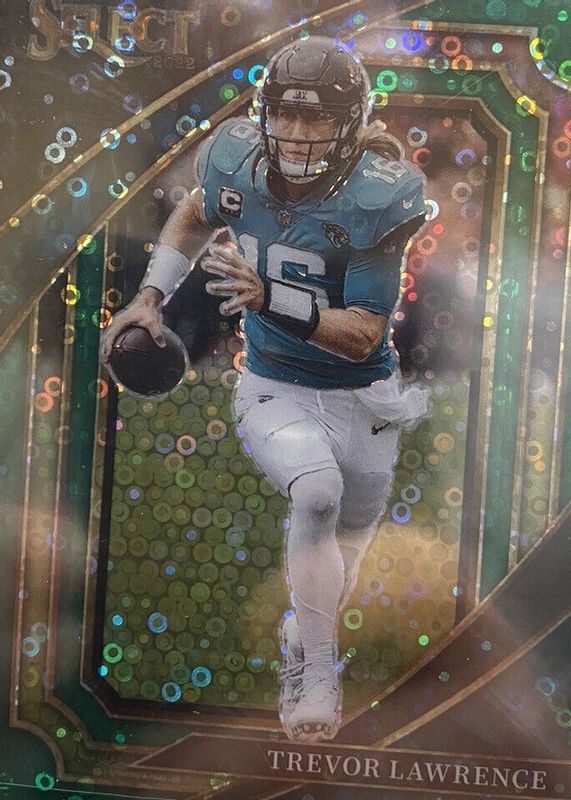 Trevor Lawrence 2022 Select #349 Suite Level Green Disco /5 SGC 10