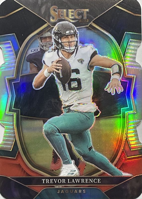 Trevor Lawrence 2022 Select #41 Concourse Black & Red Die-Cut RAW