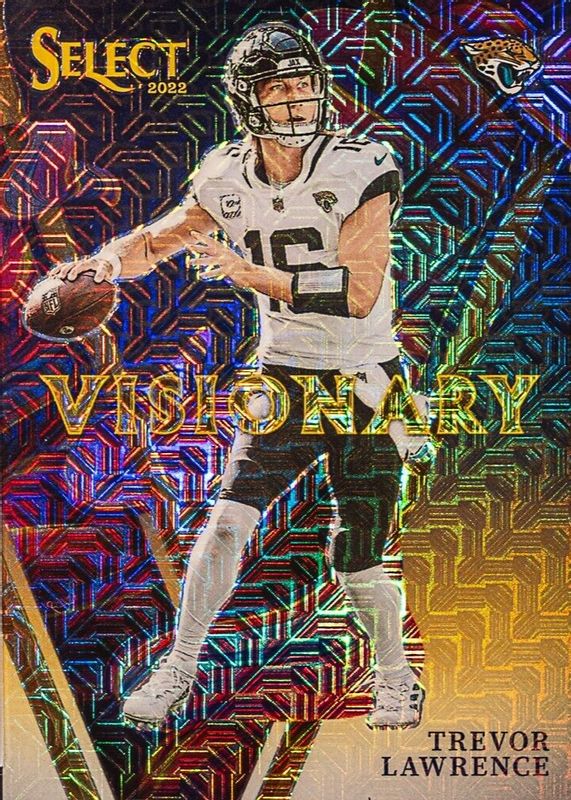 Trevor Lawrence 2022 Select #VIS-7 Visionary - Gold /10 RAW