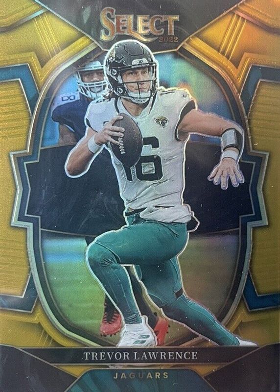 Trevor Lawrence 2022 Select #41 Concourse Gold /10 RAW