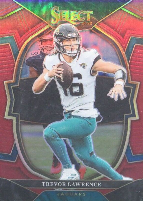 Trevor Lawrence 2022 Select #41 Concourse Maroon /149 RAW