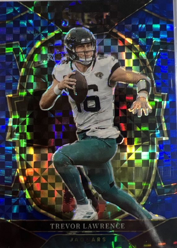 Trevor Lawrence 2022 Select #41 Concourse Blue /199 RAW