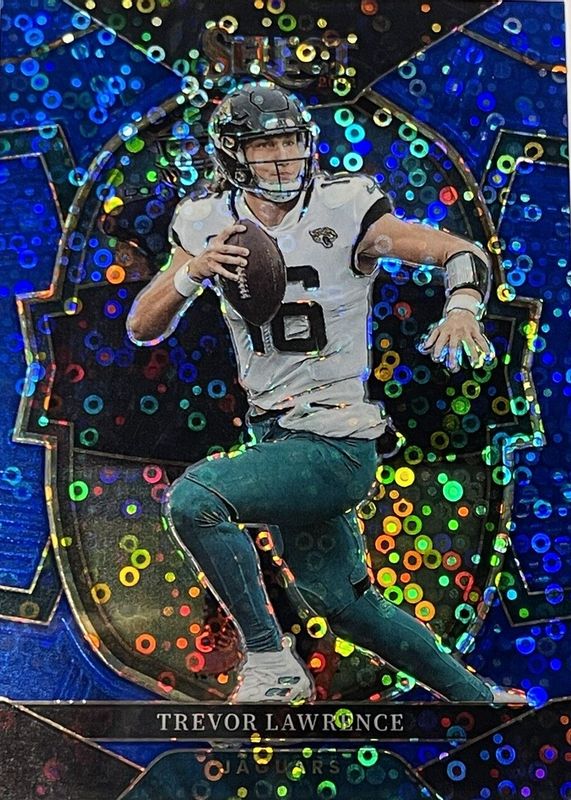 Trevor Lawrence 2022 Select #41 Concourse Blue Disco /25 PSA 10