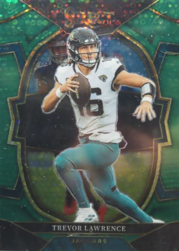 Trevor Lawrence 2022 Select #41 Concourse Green Disco /5 RAW