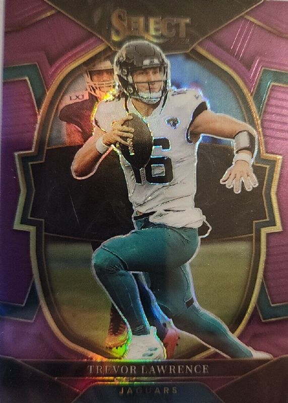 Trevor Lawrence 2022 Select #41 Concourse Purple /75 SGC 10