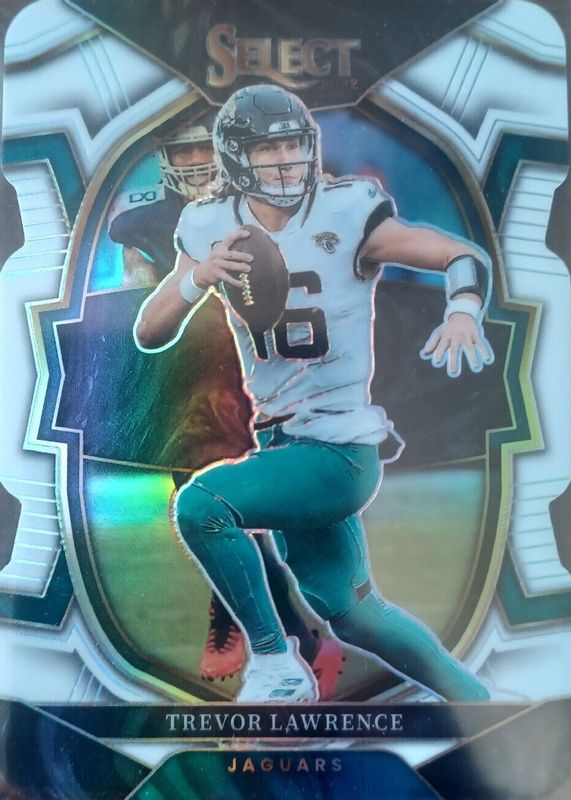 Trevor Lawrence 2022 Select #41 Concourse White Die-Cut /99 RAW