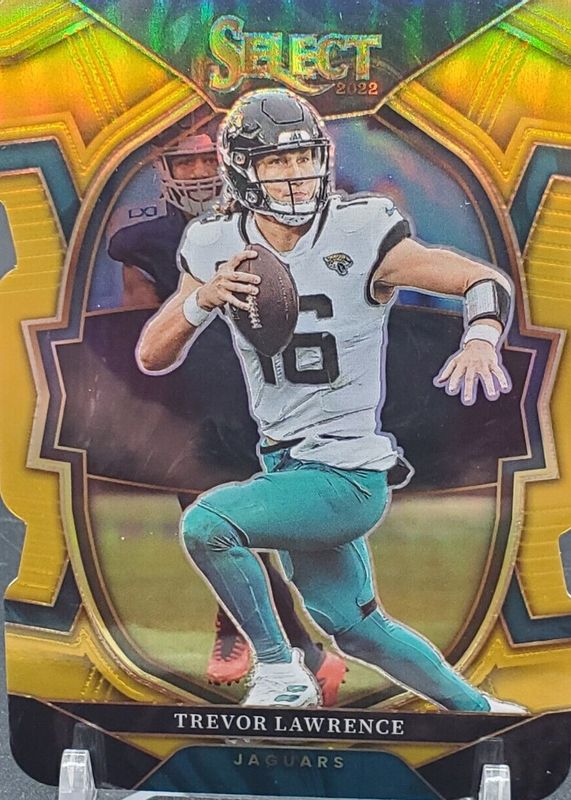 Trevor Lawrence 2022 Select #41 Concourse Gold Die-Cut /10 SGC 10