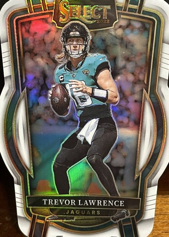 Trevor Lawrence 2022 Select #254 Club Level White Die-Cut /49 PSA 10