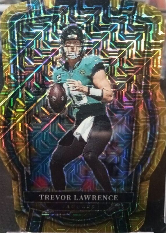 Trevor Lawrence 2022 Select #254 Club Level Gold Die-Cut /10 SGC 10