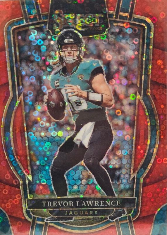 Trevor Lawrence 2022 Select #254 Club Level Red Disco /49 RAW