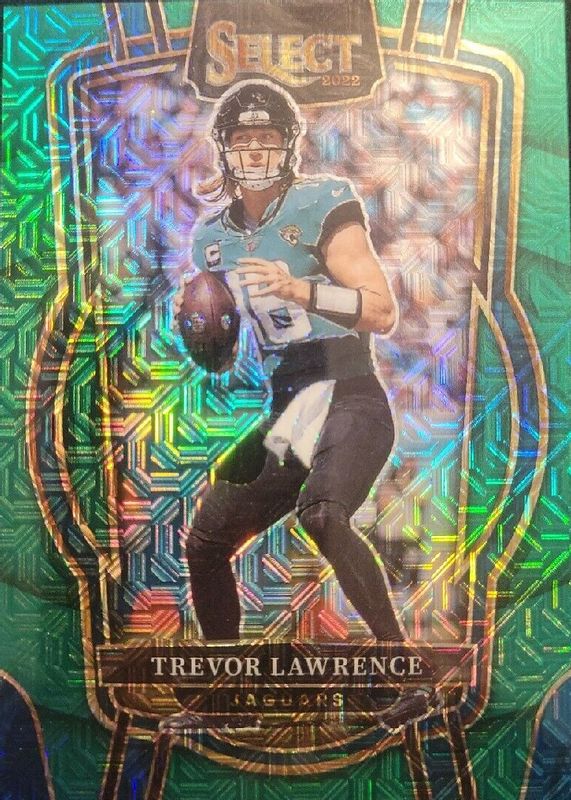 Trevor Lawrence 2022 Select #254 Club Level Green /5 BGS 9.5