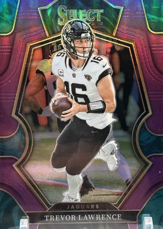 Trevor Lawrence 2022 Select #145 Premier Level Purple /75 SGC 10