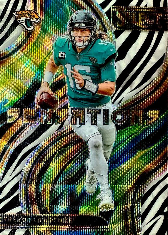 Trevor Lawrence 2022 Select #SEN-9 Sensations - Zebra /(SSP) PSA 9