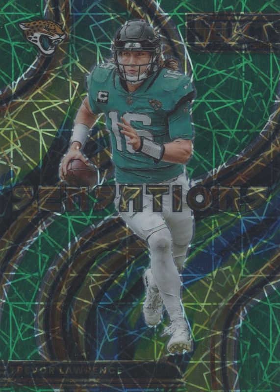 Trevor Lawrence 2022 Select #SEN-9 Sensations - Green /5 SGC 10