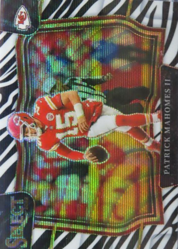 Patrick Mahomes II 2022 Select #482 Field Level Zebra /(SSP) PSA 10