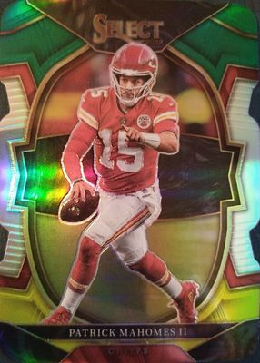 2022 Select #20 Concourse Green & Yellow Die-Cut