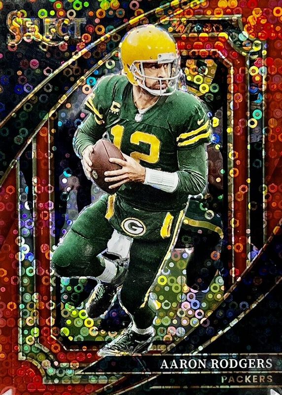 Aaron Rodgers 2022 Select #329 Suite Level Red Disco /49 PSA 10