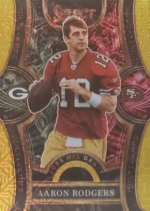 Aaron Rodgers 2022 Select #MV-AR Multiverse - Gold /10 RAW