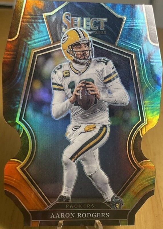 Aaron Rodgers 2022 Select #136 Premier Level Tie-Dye Die-Cut /25 PSA 10