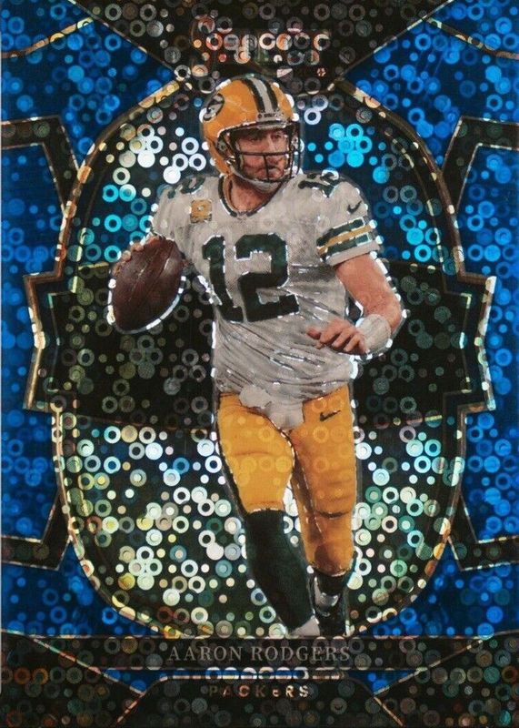 Aaron Rodgers 2022 Select #55 Concourse Blue Disco /25 PSA 10