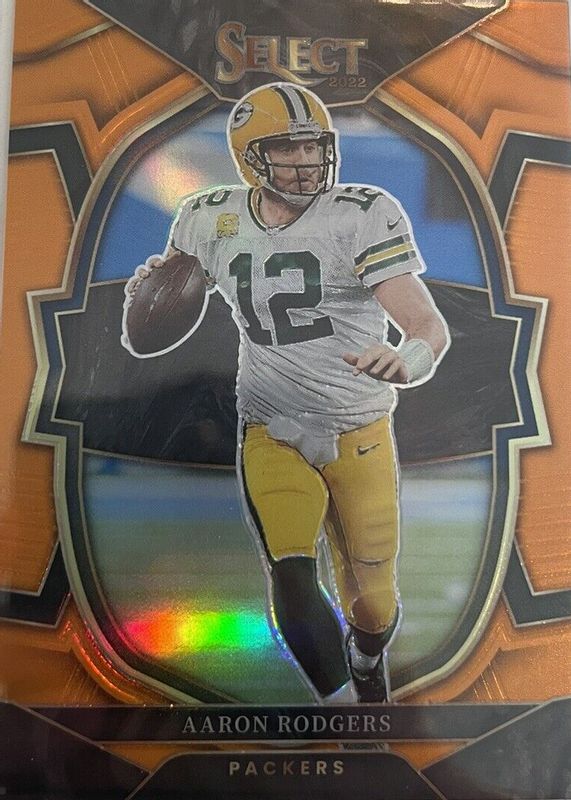 Aaron Rodgers 2022 Select #55 Concourse Orange /49 PSA 10