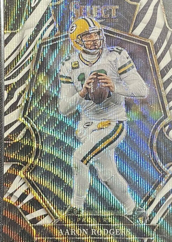 Aaron Rodgers 2022 Select #136 Premier Level Zebra /(SSP) PSA 10