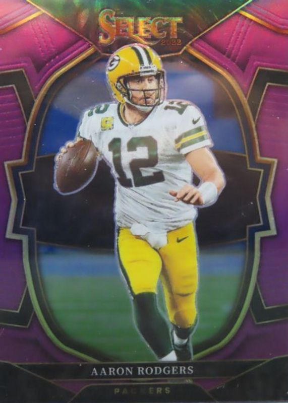 Aaron Rodgers 2022 Select #55 Concourse Purple /75 PSA 10