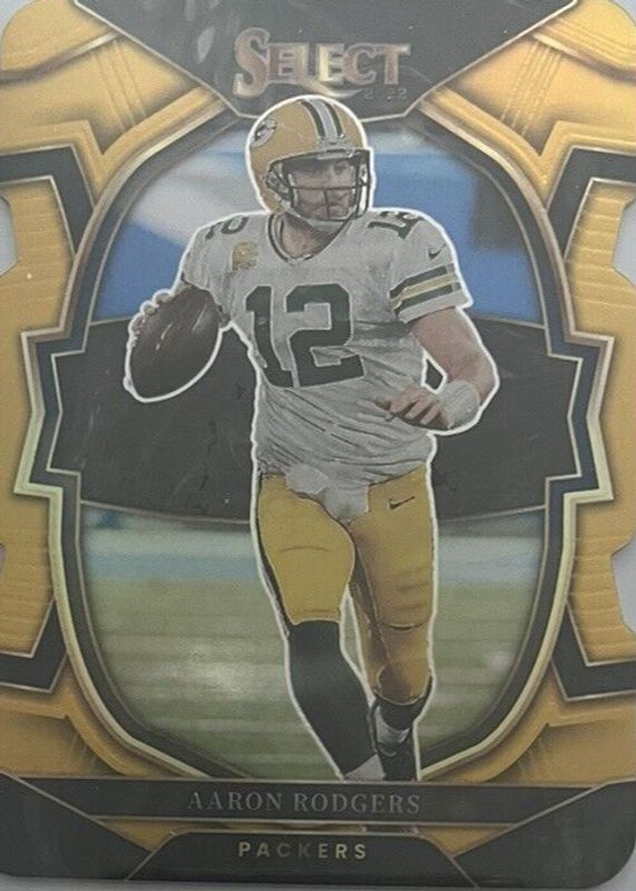 Aaron Rodgers 2022 Select #55 Concourse Gold Die-Cut /10 BGS 9.5