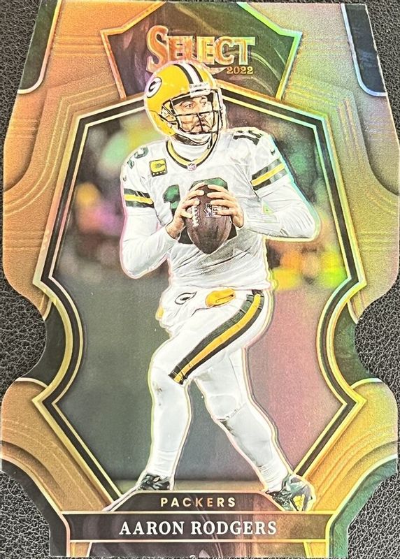 Aaron Rodgers 2022 Select #136 Premier Level Copper Die-Cut /99 PSA 9