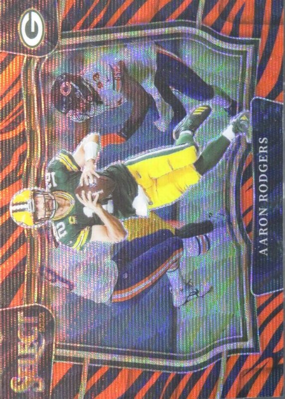 Aaron Rodgers 2022 Select #404 Field Level Tiger /(SSP) RAW