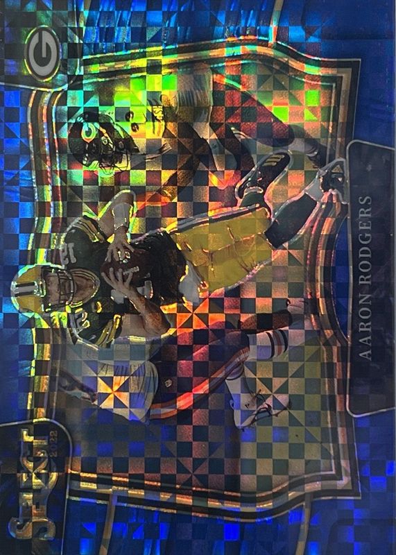 Aaron Rodgers 2022 Select #404 Field Level Blue /49 RAW