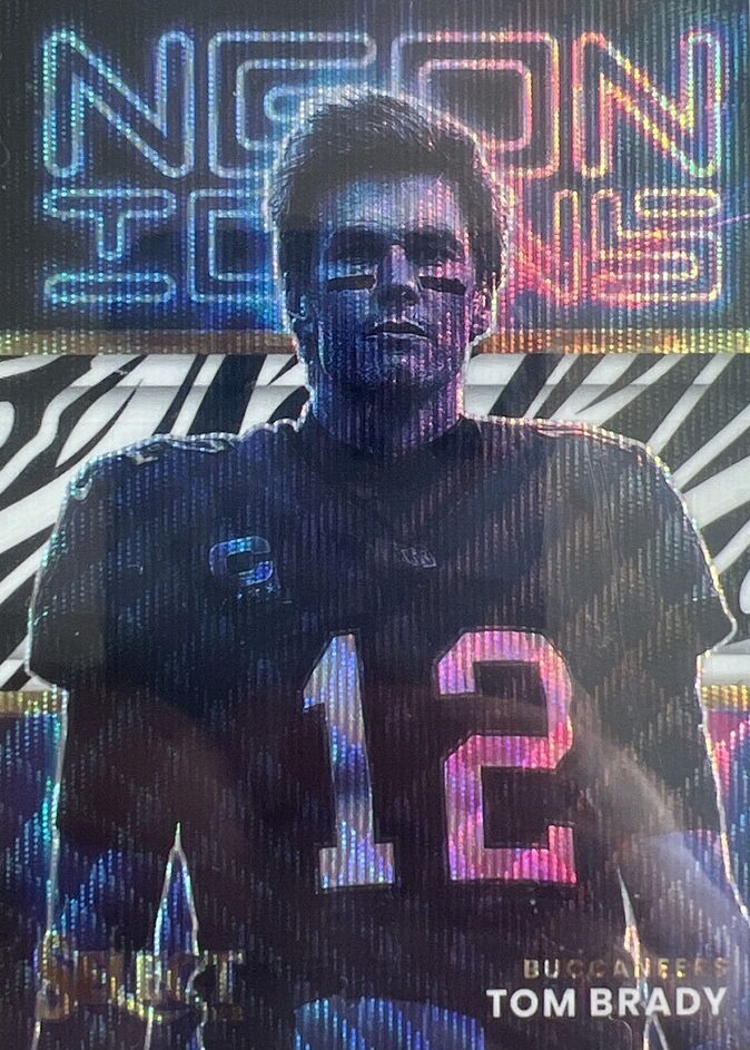 Tom Brady 2022 Select #NI-1 Neon Icons - Zebra /(SSP) Price Guide