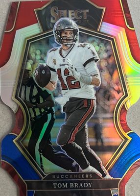 2022 Select #192 Premier Level Red & Blue Die-Cut