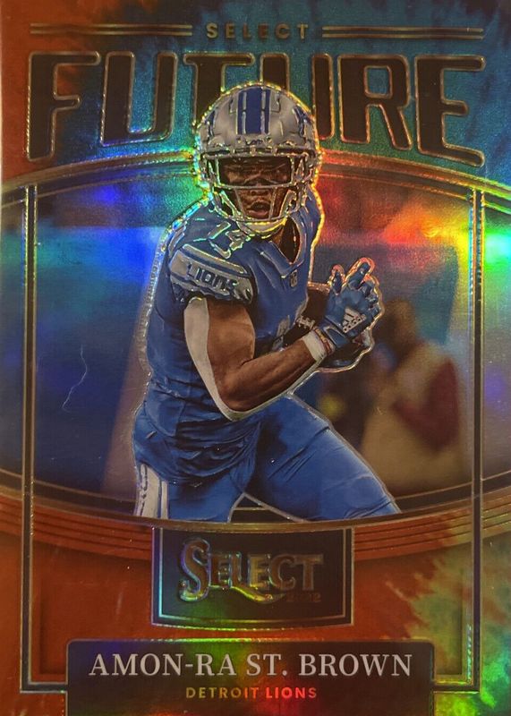 Amon-Ra St. Brown 2022 Select #SF- 25 Select Future - Tie-Dye /25 RAW