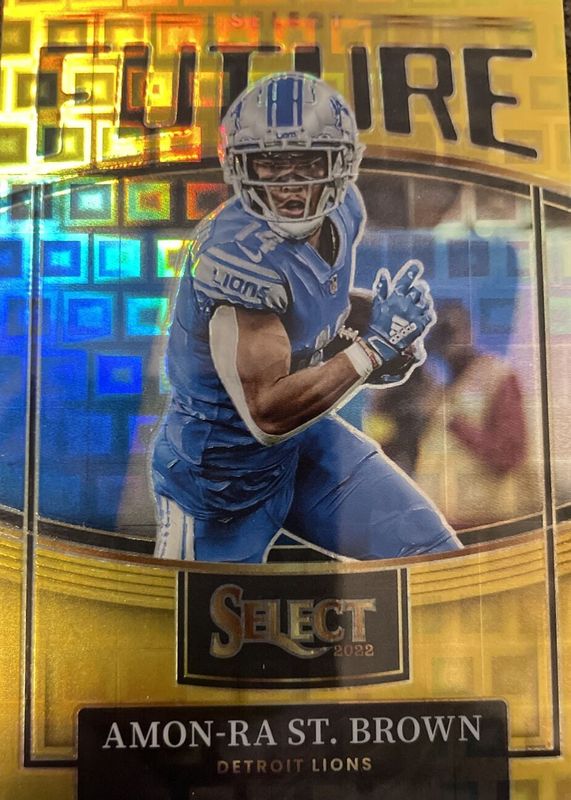 Amon-Ra St. Brown 2022 Select #SF- 25 Select Future - Gold /10 SGC 10