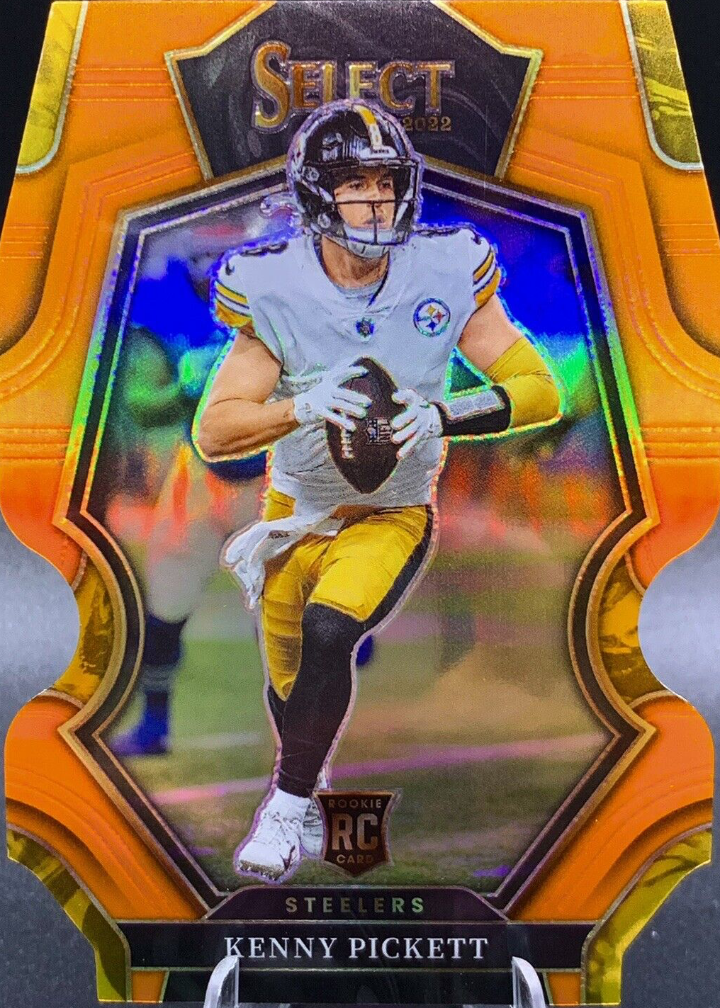 Kenny Pickett 2022 Select #182 Premier Level Orange Die-Cut /199