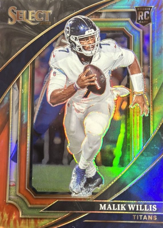 Malik Willis 2022 Select #353 Suite Level Tie-Dye /25 Rookie RAW