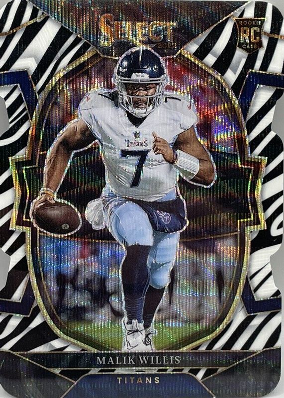 Malik Willis 2022 Select #38 Concourse Zebra /(SSP) Rookie SGC 9.5