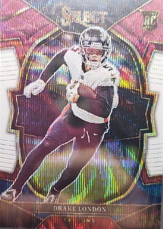 Drake London 2022 Select #35 Concourse Tri-Color /249 Rookie SGC 10