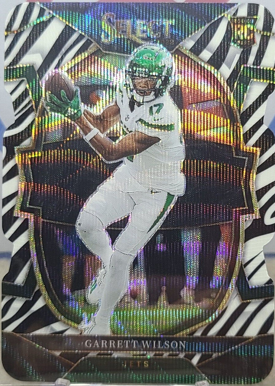 Garrett Wilson 2022 Select #88 Concourse Zebra Die-Cut /(SSP