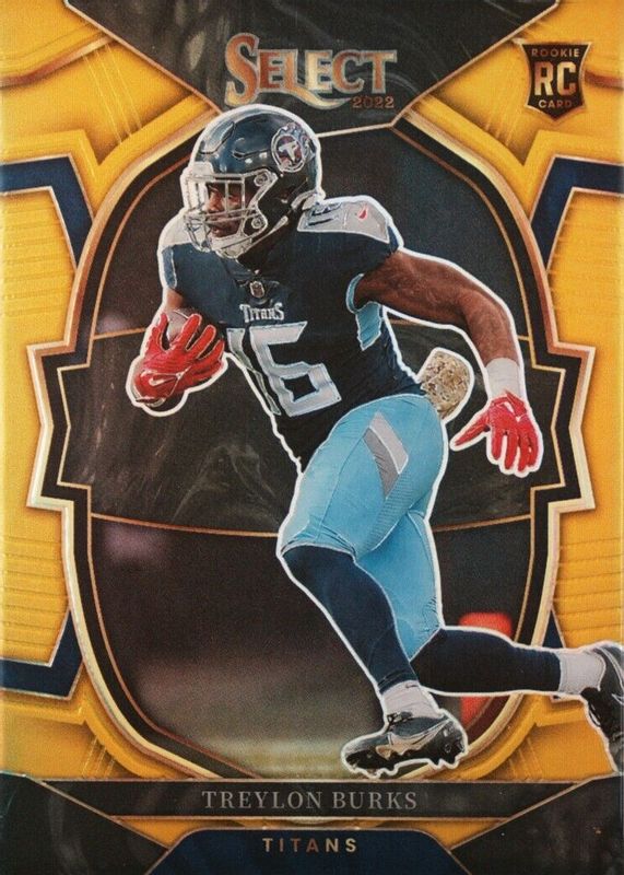 Treylon Burks 2022 Select #39 Concourse Gold /10 Rookie RAW